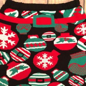 Plant gold Holiday Ugly Christmas skirt